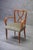 Wood Armchair in Wood and Velvet, 1940s For Sale - Image 7 of 7