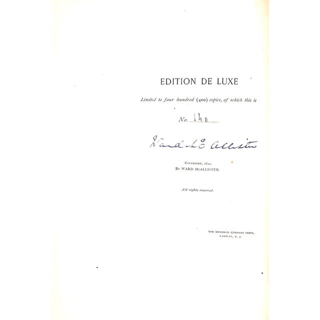 "Society as I Have Found It" 1890 McAllister, Ward For Sale - Image 4 of 9