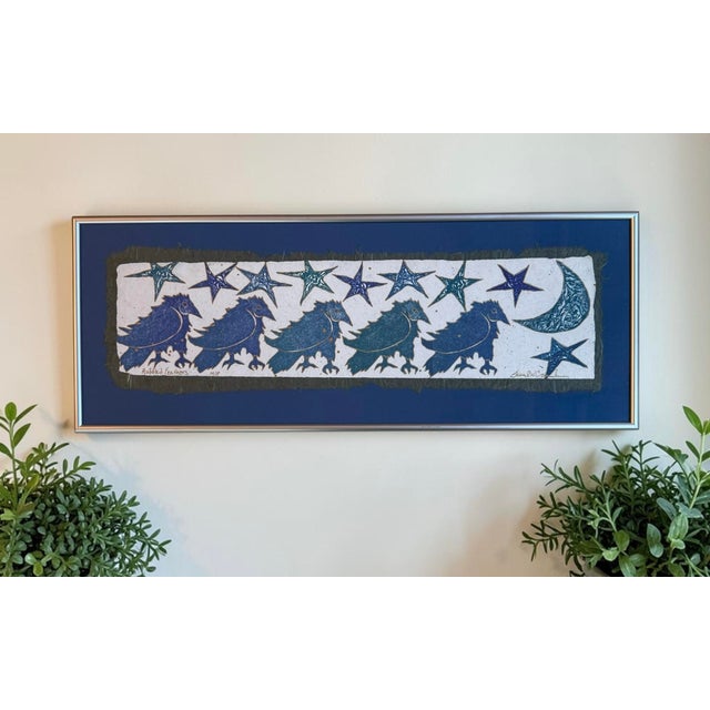 Capture the whimsical spirit of Pacific Northwest wildlife with this original, one-of-a-kind monoprint collograph by...