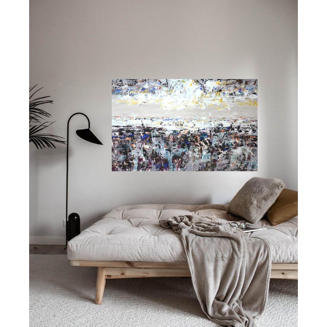 Gray Abstraction 2.Modern Original Hand Painting For Sale - Image 8 of 11