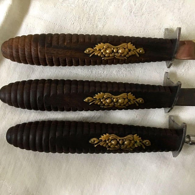 Vintage Original Samurai Cutlery Carving Set In Original Box 3 Piece Set Chairish