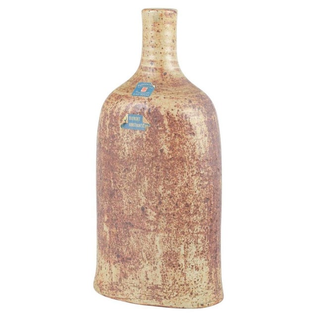 1960s BottleShaped Vase in Stoneware by Blommenhus Keramik, Nyköping, Sweden, 1960s For Sale - Image 5 of 5
