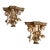 Pair of Cherub Resin Wall Brackets/Sconces With Gold Accents For Sale