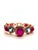 Bochic “Capri” Ruby, Sapphire & Multi-Gem Cabochon Vintage Bangle - 18K Gold & S For Sale In New York - Image 6 of 11