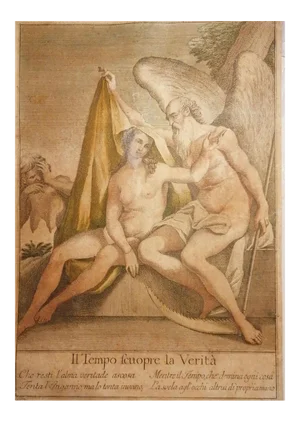 Time Discovers the Truth, Early 19th-Century, Etching