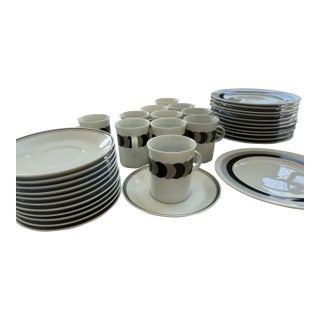 1960s Rosenthal Espresso Set and Dessert Plates - Service for 12 For Sale