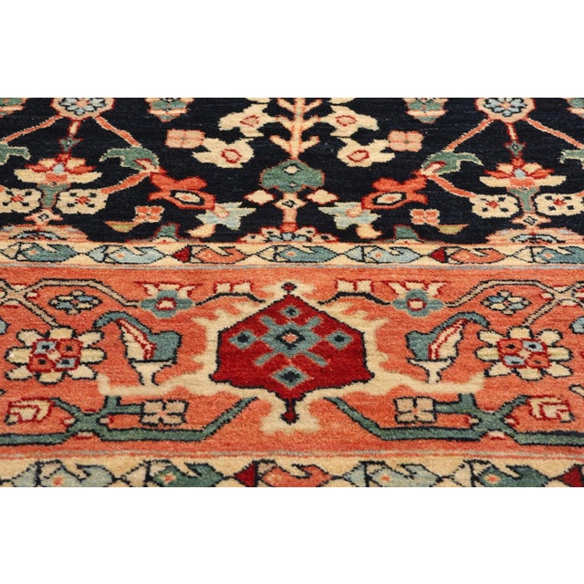 Oversized Black Persian Sultanabad Mahal Rug - 13'00 X 18'03 For Sale In Dallas - Image 6 of 9