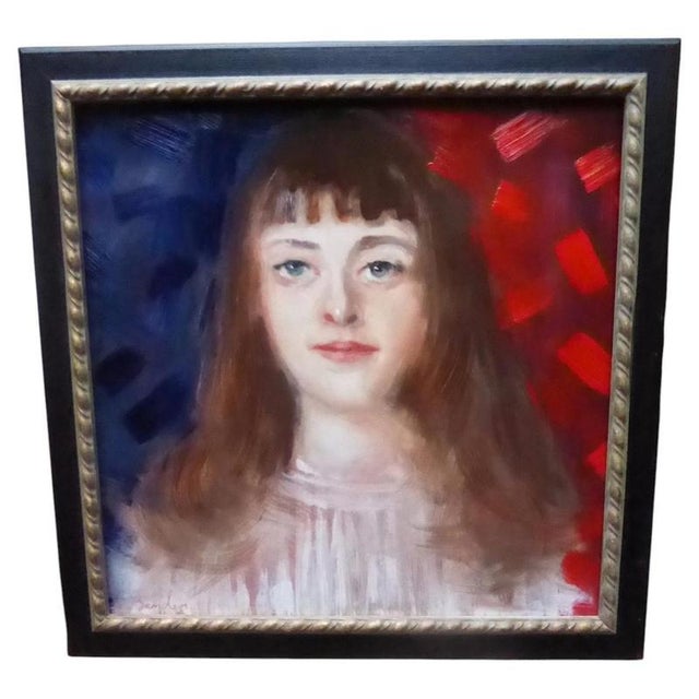 Barnden, Portrait of a Lady, Late 20th Century, Oil Painting on Board, Framed For Sale - Image 14 of 14