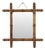 Antique Chinoiserie Faux Bamboo Mirror in Wood For Sale