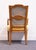 Henredon Furniture Walnut Italian Mediterranean Cane Back Dining Arm Chair For Sale In Kansas City - Image 6 of 10