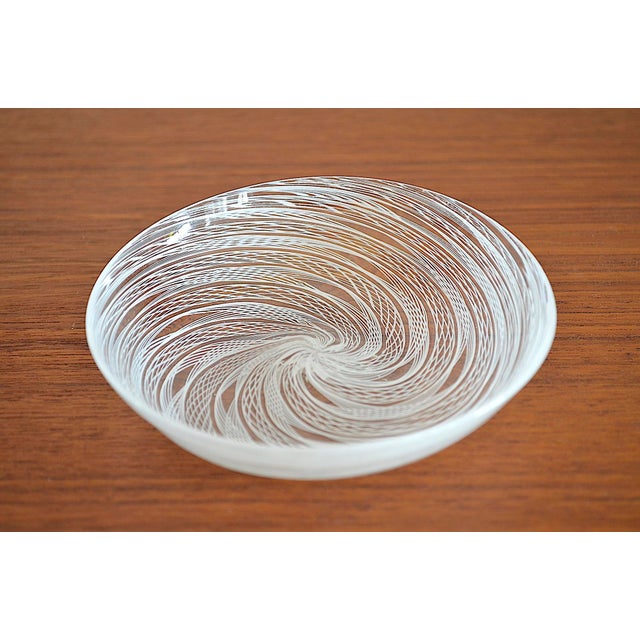 Murano Glass Bowl in Zanfirico Latticino Technique, 1950s For Sale - Image 3 of 7