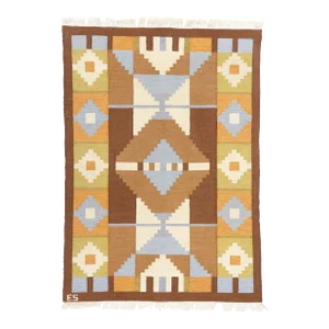 Evy Svensson Scandinavian Swedish Röllakan Rug - 05'07 X 07'10