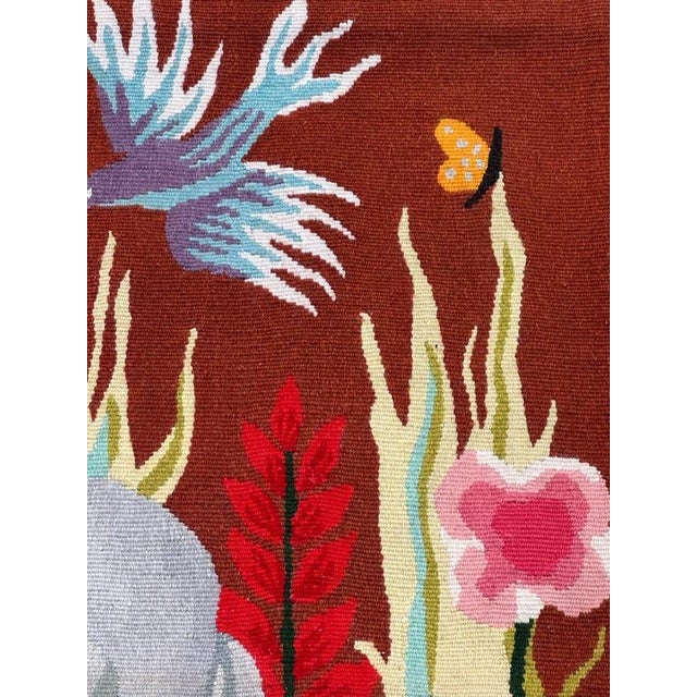 Modern French Aubusson Tapestry by Michèle Ray Vif Dargent, 1950s For Sale - Image 16 of 18