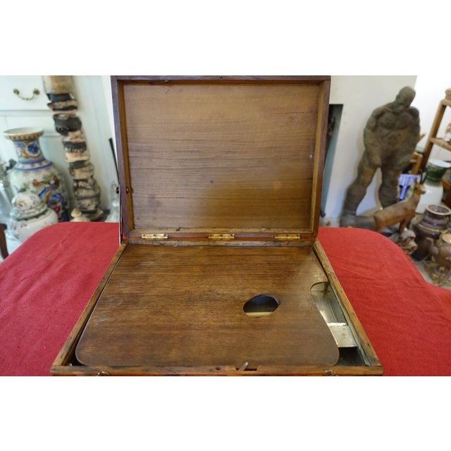 Large Antique Painter's Case, 1890s For Sale - Image 4 of 8