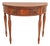 Baker Furniture Style Antique Federal Flame Mahogany Flip Top Demilune Console Game Table, Circa 1920s For Sale
