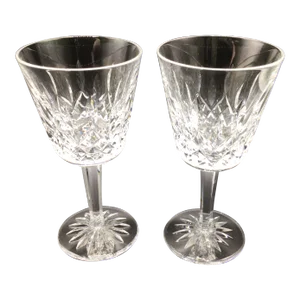 Waterford Mastercraft Lismore Claret Wine Glasses-Set of 2