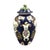 Scale Blue Revival Silicon China Covered Vase from Booths, 1900s For Sale - Image 4 of 12