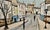 1960s Charles Levier—Charming Parisian Street Scene —1960s French Expressionist Oil Painting For Sale - Image 5 of 11