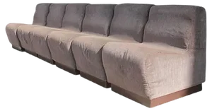 Vintage Italian Modular Sofa Set, 1970s, Set of 6