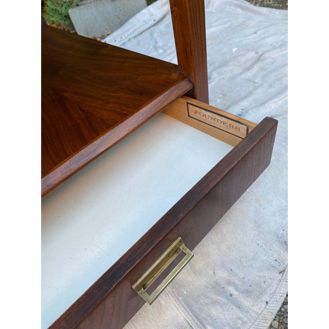 Jack Cartwright Founders Furniture Night Stand End Table Single Drawer Mid-Century For Sale In Seattle - Image 6 of 11