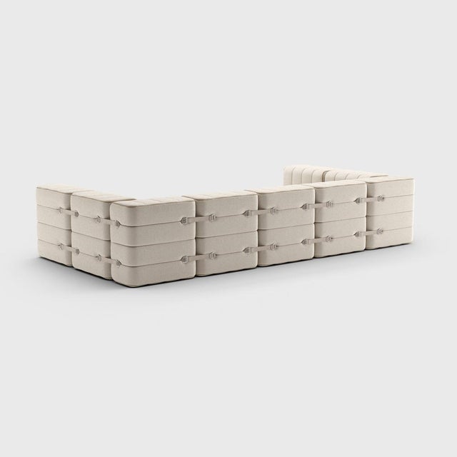 Contemporary Curt Modular Set Flexible U-Sofa from Ambivalenz, Set of 15 For Sale - Image 3 of 5