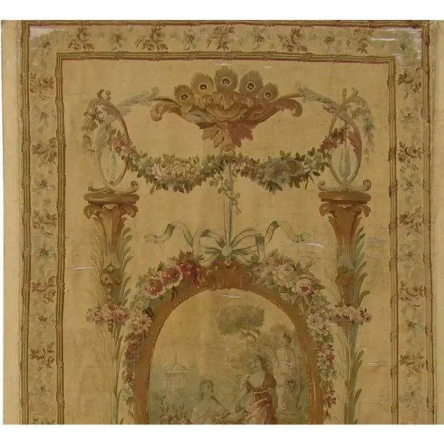 Antique 1920 French Tapestry For Sale In Los Angeles - Image 6 of 10