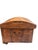 Small decorative Indian chest in carved wood, 20th century. Charming carved detail; the latch attachment is broken but the...