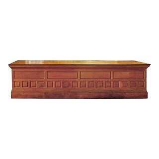 Antique Shoot Counter Oak With Raised Panel Design For Sale