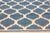 Indian Dhurrie Design Blue and White Handmade Cotton Rug by Doris Leslie Blau For Sale - Image 4 of 6