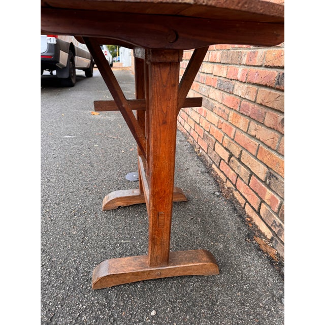 Wood 19th Century French Wine Table For Sale - Image 7 of 9