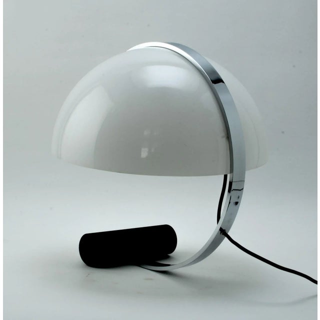 Italian White Globe-Shaped Table Lamp from Artimeta, 1970s For Sale - Image 4 of 7