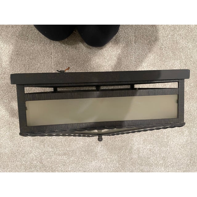 English Paul Ferrante Pyramid Flush Mount Light Fixture For Sale - Image 3 of 3