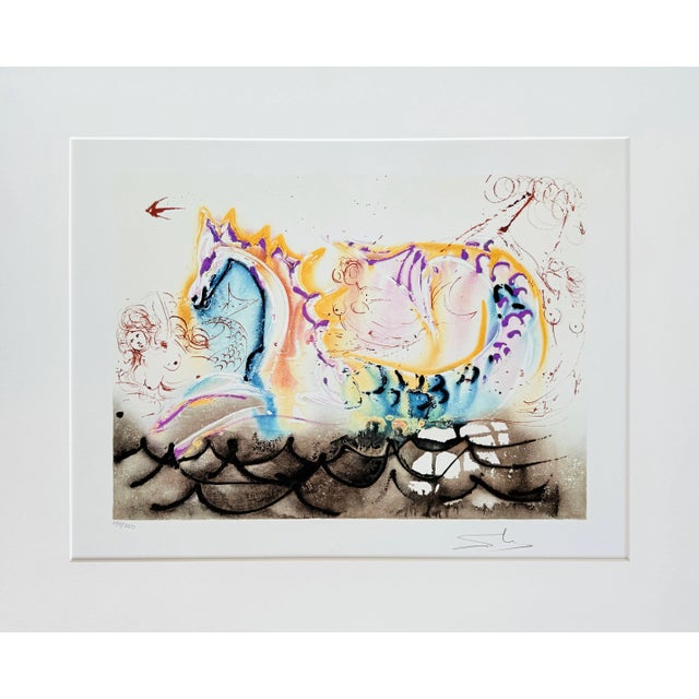 Salvador Dali, The Sea Horse, 1970, Lithograph For Sale - Image 8 of 11
