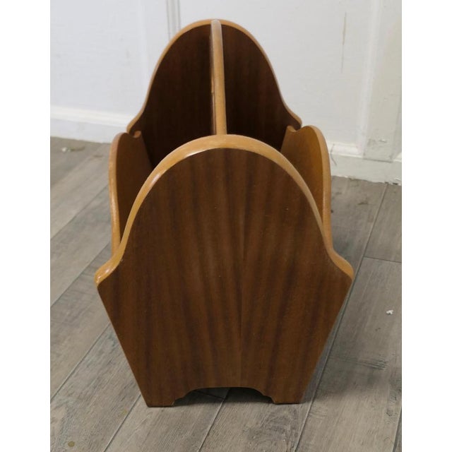 1960s Mid-Century Teak Canterbury Magazine Rack, 1960s For Sale - Image 5 of 8