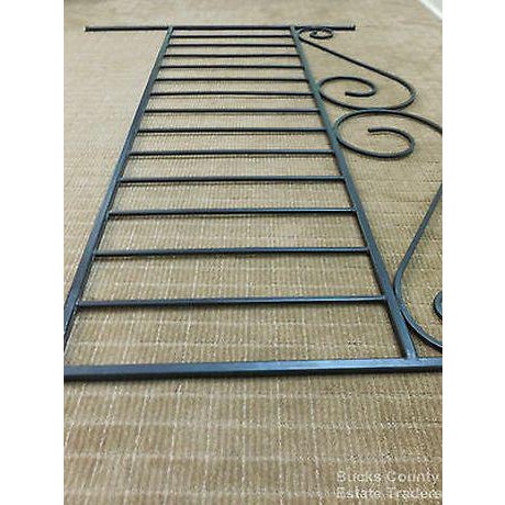 Heavy Wrought Iron Black King Size Bed Headboard Chairish