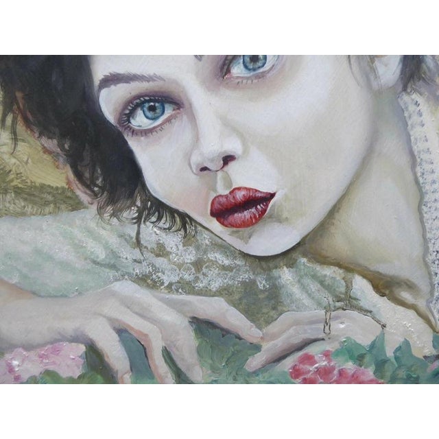 Clive Fredriksson, Portrait Painting of a Lady, 2020, Oil on Canvas For Sale - Image 12 of 14