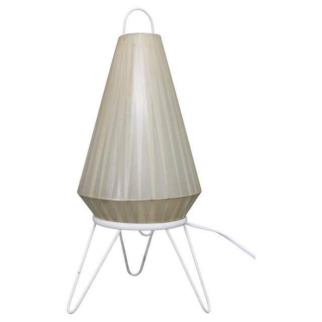 Mid-Century Table Lamp with Plastic Shade, Czechoslovakia, 1960s For Sale - Image 12 of 12