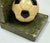 Vintage Italian Alabaster and Marble Soccer Ball Bookends For Sale - Image 9 of 11