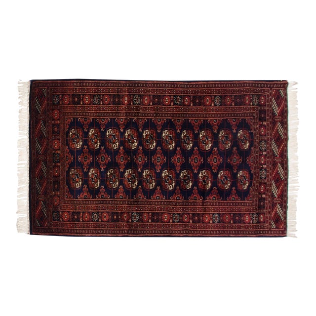 Vintage Fine Bokhara Rug - 3'3" X 5'6" For Sale