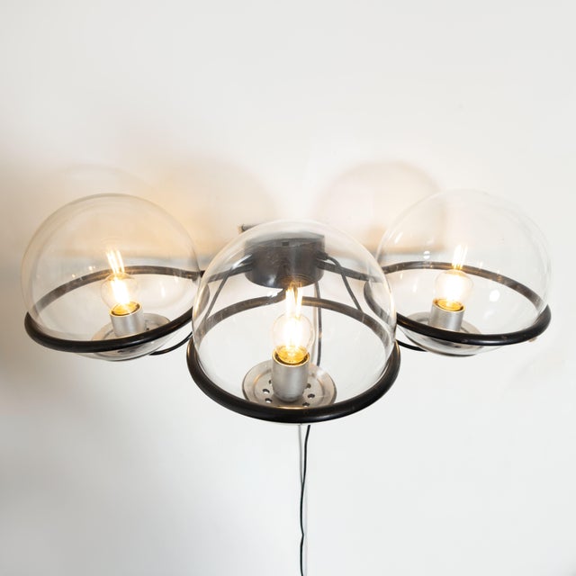 3-Sphere Wall Lamp by Gino Sarfatti for Arteluce, 1960s, in Good conditions. Designed 1960 to 1969 This piece is...