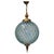 Glass Large French Pale Blue Dimple Globe Pendant Light, 1960 For Sale - Image 7 of 7