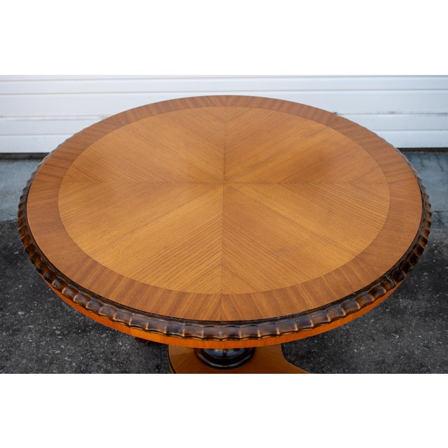 Swedish Art Deco Round Pedestal End Table Chairish