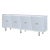 Margot White Lacquered Credenza For Sale