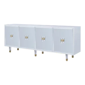 Margot White Lacquered Credenza