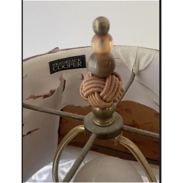 1980s Vintage Frederick Cooper Late 20th Century Gilt Brass Table Lamp For Sale - Image 5 of 7