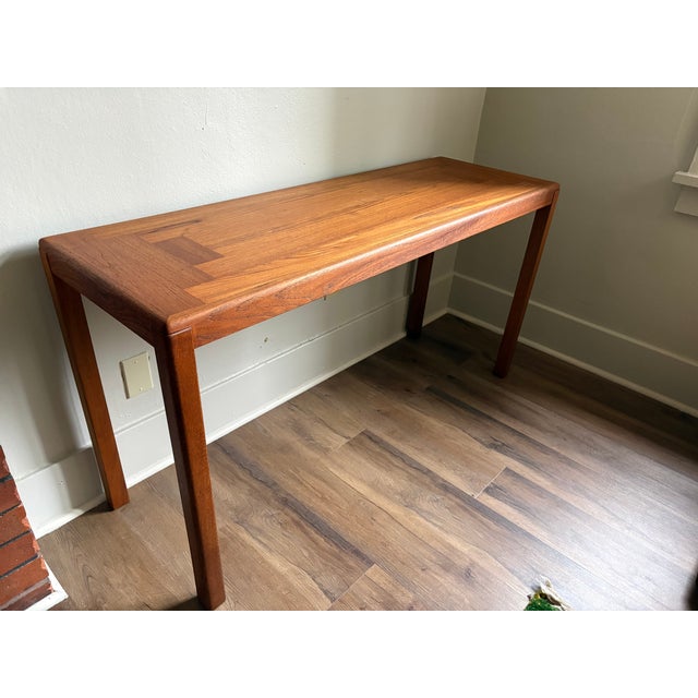 Mid 20th Century Danish Modern Teak Console Table by Stole og Møbelfabrik, Denmark For Sale - Image 13 of 17