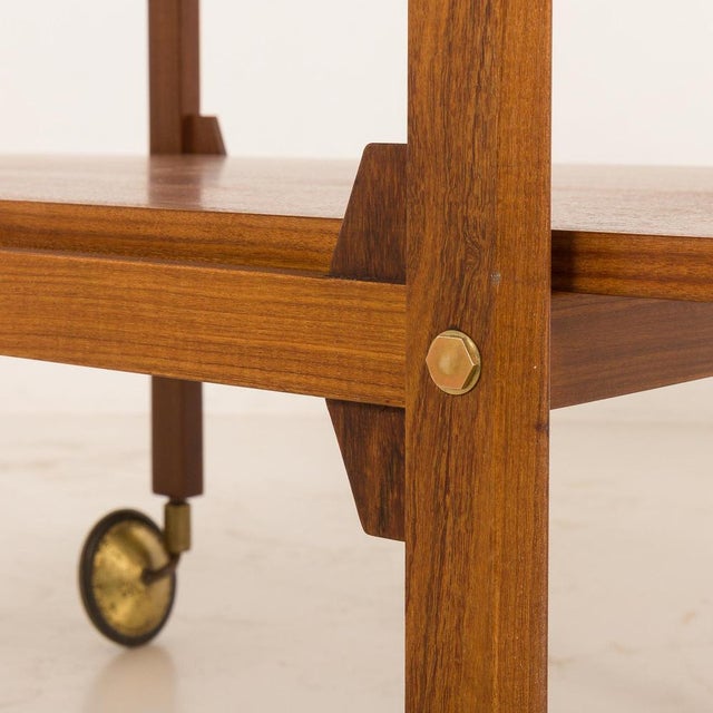 Mid-Century Scandinavian Teak Bar Cart, 1960s For Sale - Image 14 of 18