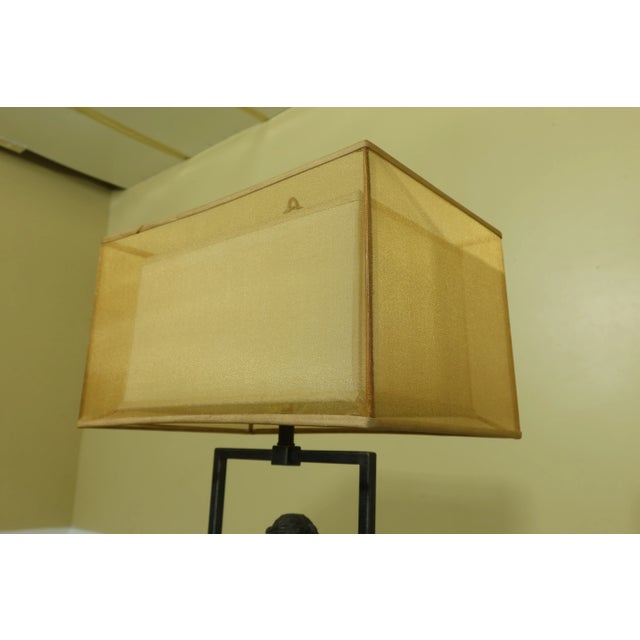 1990s Modern Design Brass Ballerina Table Lamp For Sale - Image 5 of 9