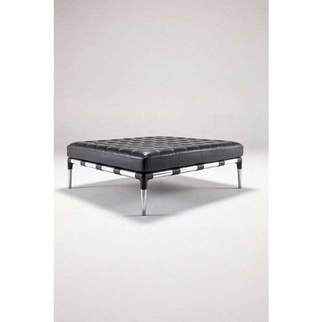 Metal Prive Leather Lounge Chairs by Phillippe Starck for Cassina, Italy, 2010s, Set of 3 For Sale - Image 7 of 18