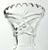 1940s Vintage Tri-Footed Cut & Etched Saw Tooth Floral Motif Crystal Vase For Sale - Image 4 of 7
